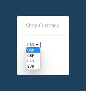 Currency convertor widget (front end)