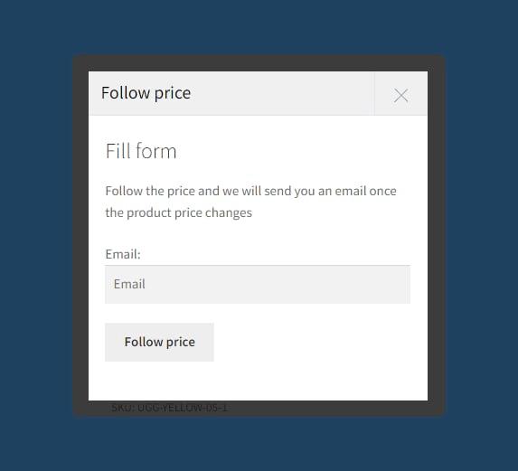 Follow price confirmation