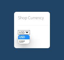 Currency converter widget (front-end)