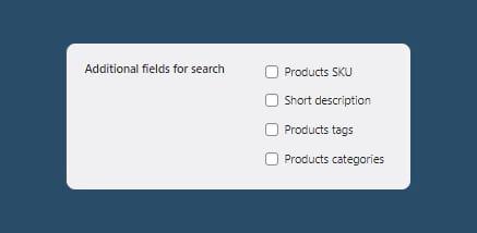 Add search fields