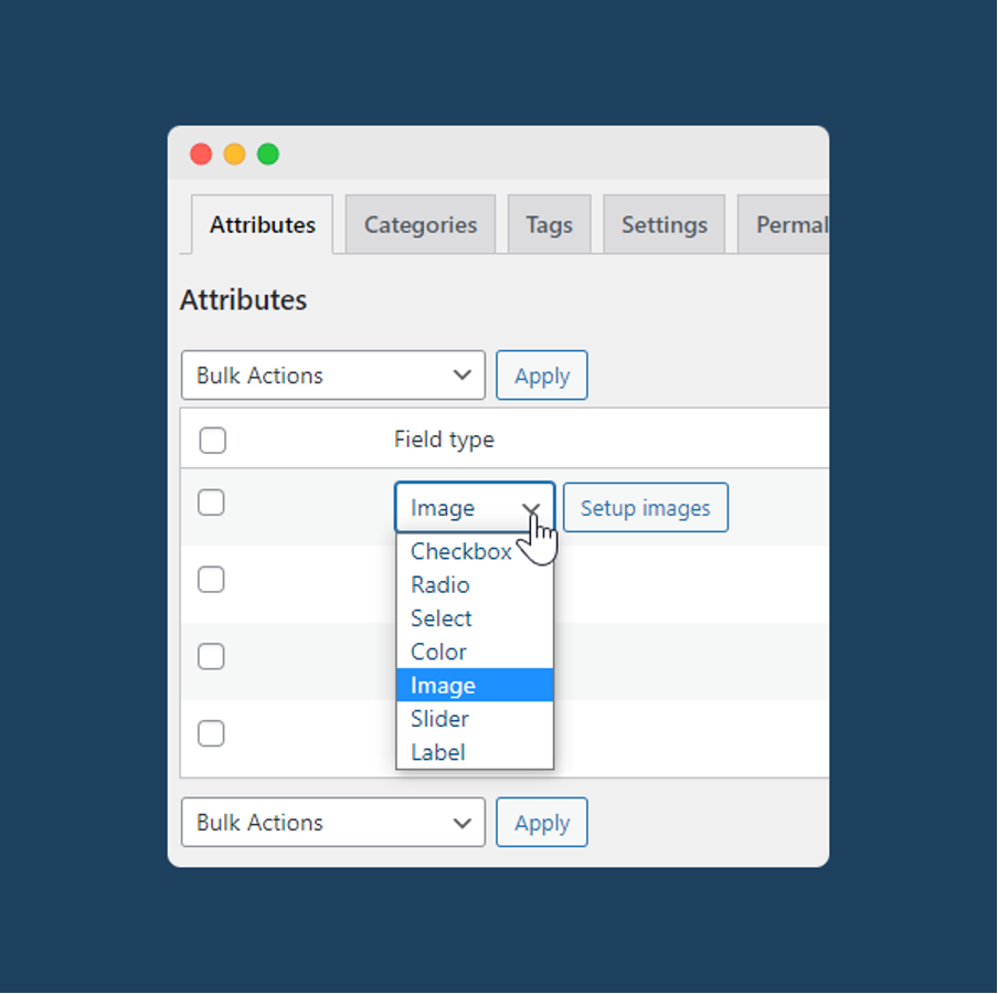 Manage the display of your filters using WooCommerce Product Filter