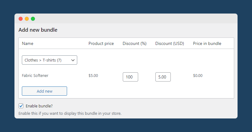 Create chained products for an entire product category with Frequently Bought Together.