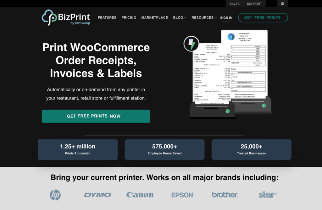 BizPrint – seamlessly print fulfillment documents via WooCommerce