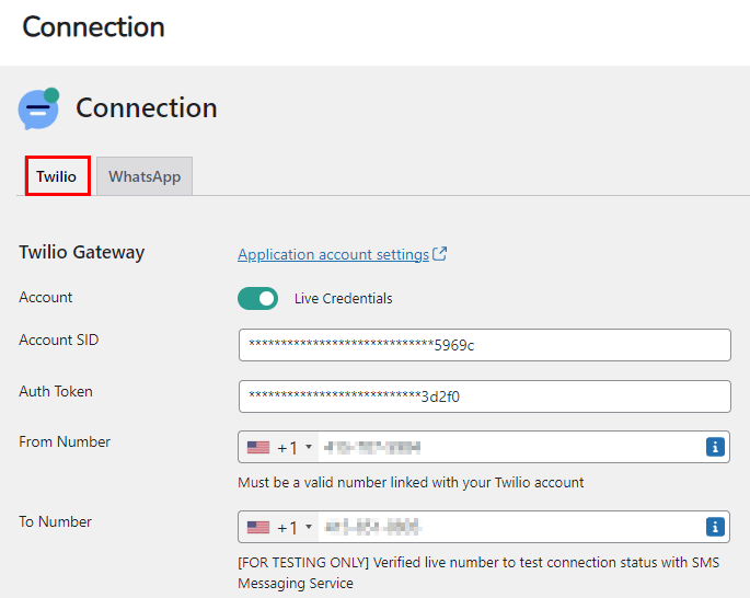 Connecting Twilio with Flow Notify on WordPress.