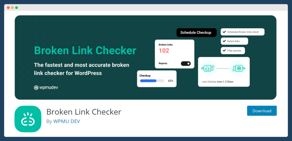 Broken Link Checker plugin for WooCommerce