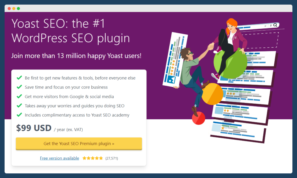 Yoast SEO WordPress Plugin.