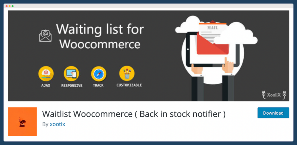 Waitlist WooCommerce download page.