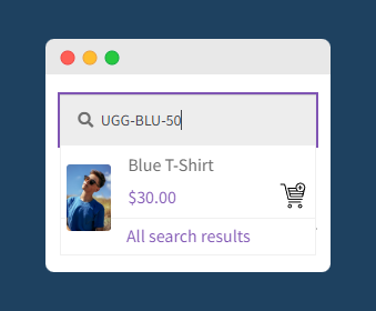 Search by SKU with WooCommerce Product Search
